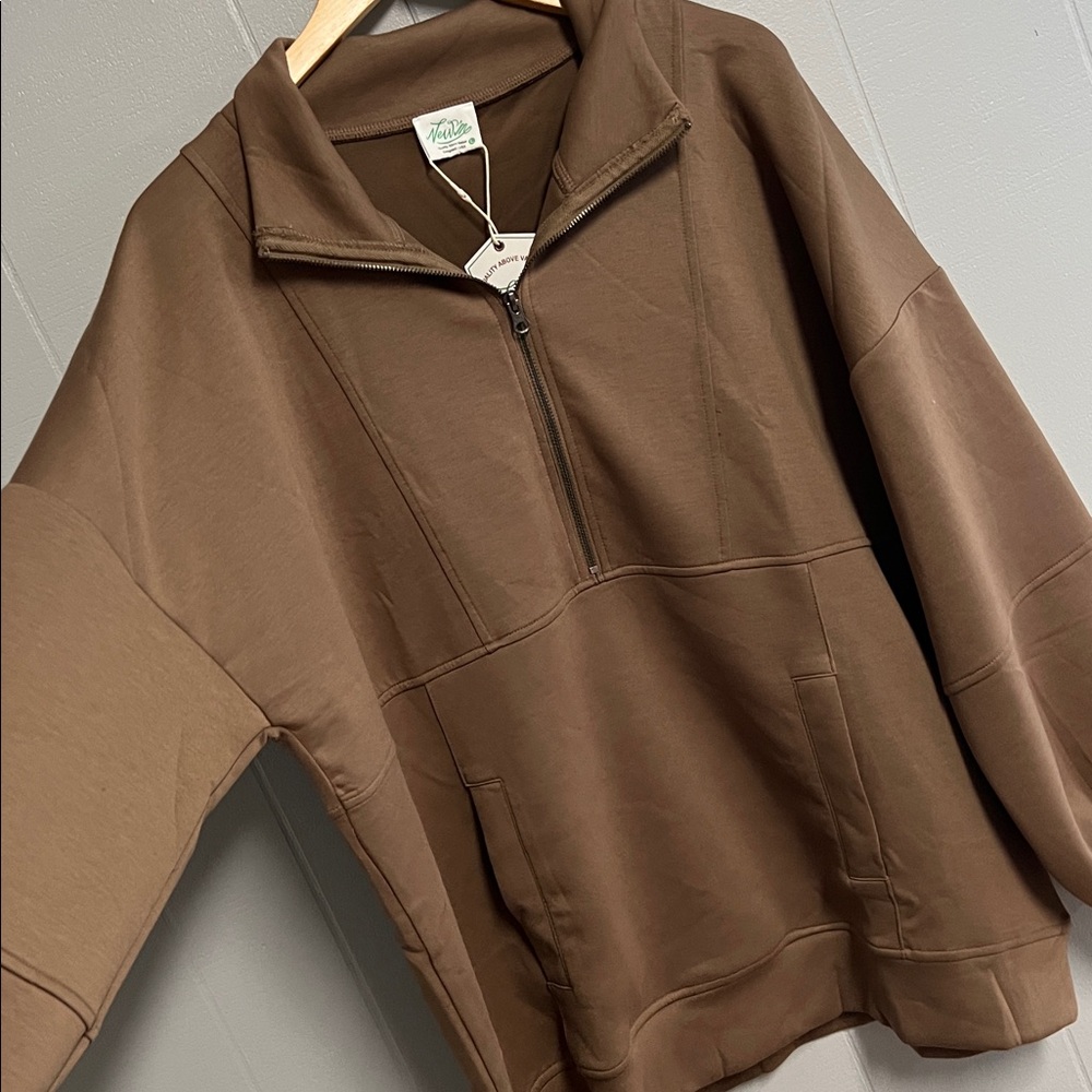 NWT New In Pullover Large Brown - Picture 7 of 11